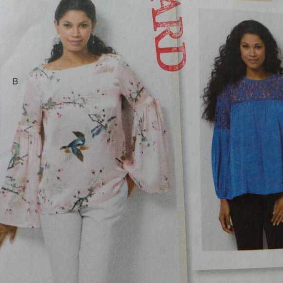 Pullover Blouse Sewing Pattern Plus Size 14-22 UNCUT Butterick 6561 Fairycore - Picture 3 of 10